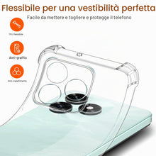 Carica l'immagine nel visualizzatore di Gallery, iVoler Cover per Honor X5C Plus, Custodia Antiurto Anti-Graffio Trasparente per Assorbimento Degli Urti con Paraurti in 