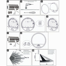 Carica l'immagine nel visualizzatore di Gallery, Lampada con Sensore di Movimento PIR 140°/9m Luce LED Bianco Neutro 4000K 1100lm 15W Luce Esterna con Sensore di Movimen
