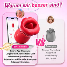 Carica l'immagine nel visualizzatore di Gallery, 5 in 1 Vibratoreper Donna Professionale, 10 Vibratore di Leccamento Sex Toys Donna con App AI, 3 Automatica 1 Suzione Ma