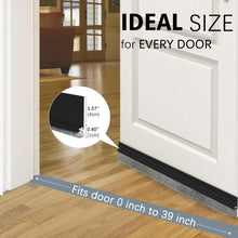 Carica l'immagine nel visualizzatore di Gallery, Paraspifferi Sottoporta, 100 Cm Paraspifferi Porta Blindata Autoadesiva, para Spifferi Sottoporta con Spazzola, per Prot