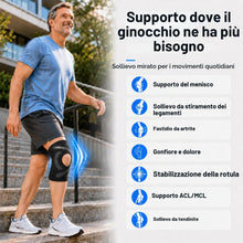 Carica l'immagine nel visualizzatore di Gallery, Tutore Ginocchiera per Menisco Lesionato Traspirante (Nero,M)