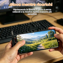 Carica l'immagine nel visualizzatore di Gallery, 2 Pezzi Supporto Telefono 360° per Cavo USB C, Adattatore Pieghevole Rimovibile con Rotazione 360°, Supporto Smartphone 