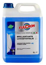 Carica l'immagine nel visualizzatore di Gallery, FULCRON Brillantante Lavastoviglie, Additivo Acido Concentrato, Assicura Un'Asciugatura Rapida e Senza Aloni, 5 L, Liqui