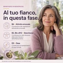 Carica l'immagine nel visualizzatore di Gallery, VIVEMIA Integratore Alimentare per il Benessere Femminile in Menopausa con Trifoglio Rosso, Cimicifuga, Agnocasto, Kudzu