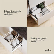 Carica l'immagine nel visualizzatore di Gallery, Umbra Peggy Vassoio Organizer, salvaspazio, Grigio scuro