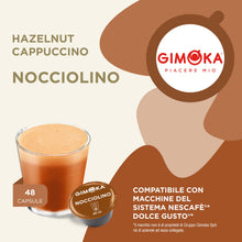 Carica l'immagine nel visualizzatore di Gallery, Gimoka - Compatibile Per Nescafé - Dolce Gusto - 48 Capsule - Gusto NOCCIOLINO - Made In Italy - 3 Confezioni Da 16 Caps