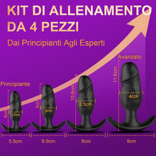 Carica l'immagine nel visualizzatore di Gallery, 4PCS Plug Anale Dilatatore Donna Uomo Dildo Anale Dilatatore