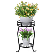Carica l'immagine nel visualizzatore di Gallery, STLOVe Supporti per Piante in Metallo, 2 Piani Portavasi da terra, Iron Plant Stands per Interni ed Esterni, per la Deco