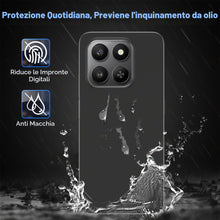 Carica l'immagine nel visualizzatore di Gallery, cover per Honor 400 Smart 4G/5G + 1 pezzo Vetro Temperato, Proteggi schermo ultra trasparente con durezza 9H, custodia p