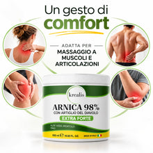 Carica l'immagine nel visualizzatore di Gallery, Arnica Per Cavalli Uso Umano 98%, Arnica gel Forte con Artiglio Del Diavolo