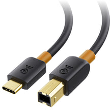 Carica l'immagine nel visualizzatore di Gallery, Cable Matters Cavo Stampante USB C (Cavo USB C a USB B, Cavo USB B a USB C) in Nero 2m