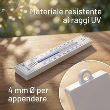 Carica l'immagine nel visualizzatore di Gallery, Lantelme Set di 3 termometri da giardino, temperatura + – 50 °C, lunghezza 17 cm, resistente alle intemperie, analogici,