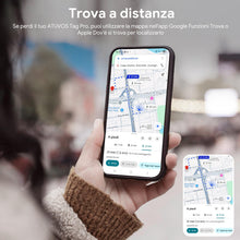 Carica l'immagine nel visualizzatore di Gallery, ATUVOS Air Tag Card Pro per Android &amp; iOS, Dual System Ricaricabile Wallet Tracker Funziona con Google Funzioni Trova o 