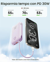 Carica l'immagine nel visualizzatore di Gallery, VIYISI Power Bank 20000mAh Caricatore Portatile 30W con Cavi Integrati
