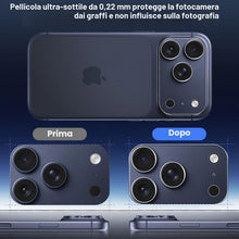 Carica l'immagine nel visualizzatore di Gallery, 2 Pezzi per iPhone 17 Pro Pellicola Fotocamera Protezione, 9H Camera Vetro temperato, Anti Graffi HD Trasparenza Fotocam