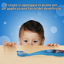 Carica l'immagine nel visualizzatore di Gallery, Spazzolino da denti Mickey Mouse con cappuccio di protezione, ventosa, manico comodo e setole morbide per bambini