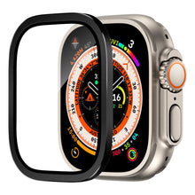 Carica l'immagine nel visualizzatore di Gallery, Proteggi Schermo per Apple Watch Ultra da 49mm, Cornice in Lega di Titanio Con Vetro Temperato 9h, Pellicola Protettiva 