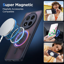 Carica l'immagine nel visualizzatore di Gallery, Oududianzi Cover Magnetica per Honor Magic 7 Lite 5G Compatibile con MagSafe, Traslucido Opaco Retro Sottile Antiurto Ce