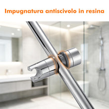 Carica l'immagine nel visualizzatore di Gallery, Ibergrif Supporto Soffione Doccia per Saliscendi 18-25 mm, Argento M20404