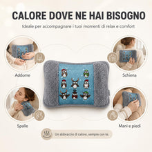 Carica l'immagine nel visualizzatore di Gallery, Borsa Acqua Calda Elettrica con Fodera in Peluche, Scaldino Elettrico