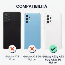 Carica l'immagine nel visualizzatore di Gallery, kwmobile Custodia Compatibile con Samsung Galaxy A52 / 5G / A52s 5G Cover - Back Case per Smartphone in Silicone TPU - P