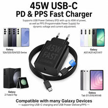 Carica l'immagine nel visualizzatore di Gallery, 45W USB-C Rapido Caricatore PD PPS con cavo da 2M per Smartphone e Tablet