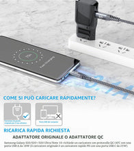 Carica l'immagine nel visualizzatore di Gallery, Cavo USB C USB C [2 pezzi 2m], [Ricarica rapida PD 60W] cavo usb type-c per con serie i phone 15, MacBookPro, iPad Pro/A