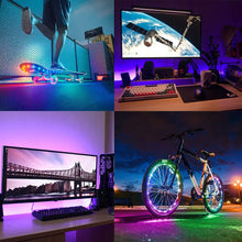 Carica l'immagine nel visualizzatore di Gallery, ACONDE Striscia LED Con Telecomando a 24 Tasti, Luci di Striscia a Batteria da 2m per Decorazioni per Feste e Fai Da Te
