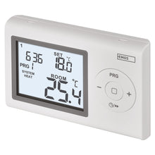 Carica l'immagine nel visualizzatore di Gallery, EMOS - termostato digitale da ambiente con display LCD - cablato programmabile - riscaldamento/raffreddamento - interval