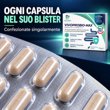 Carica l'immagine nel visualizzatore di Gallery, VIVOPROBIO-MAX Fermenti Lattici Probiotici e Prebiotici 40 Miliardi CFU