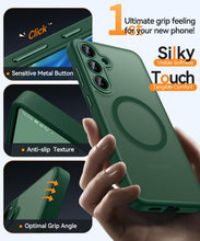 Carica l'immagine nel visualizzatore di Gallery, CANSHN Magnetica Cover per Samsung Galaxy S24 Plus (6.7 Pollici), [Protezione Completa Della Fotocamera] Custodia Traslu