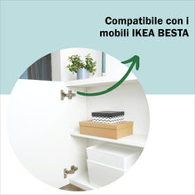 Carica l'immagine nel visualizzatore di Gallery, Cerniera 3D Softclose compatibile con IKEA BESTA