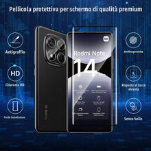 Carica l'immagine nel visualizzatore di Gallery, Holilo Vetro Temperato Pellicola per Xiaomi Redmi Note 14 Pro 5G, 3 Pezzi Pellicola Protettiva + 2 Pezzi Pellicola Fotoc