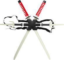 Carica l'immagine nel visualizzatore di Gallery, Rubies Set Armi Ninja per la Schiena per Bambini, Katane per completare Il Costume Ninja, Accessori, Taglia Unica, Unise
