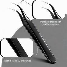 Carica l'immagine nel visualizzatore di Gallery, G.CATACC 4 Pezzi Pinzette di Precisione, Kit di Pinzette Curve e Appuntite