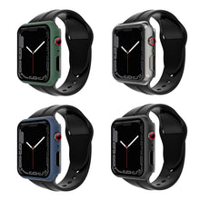 Carica l'immagine nel visualizzatore di Gallery, Simpeak 4 Pezzi Cover Compatibile con Apple Watch Series 6/5/4/SE/SE2/SE3 44mm, Custodia Caso con Vetro Temperato HD Pel