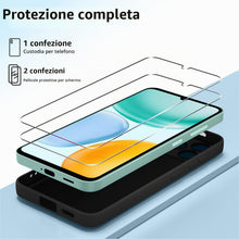 Carica l'immagine nel visualizzatore di Gallery, ZhuoFan Cover Compatibile con HONOR X5c Plus con 2 Pezzi Pellicola Vetro Temperato, Gomma Gel di Silicone Liquida Antiur