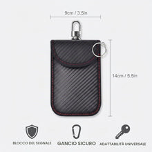 Carica l'immagine nel visualizzatore di Gallery, 2 Pezzi Custodia Faraday per Chiavi Auto, Portachiavi Auto Schermato con Protezione RFID e Segnale Keyless, Antifurto Au