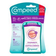 Carica l'immagine nel visualizzatore di Gallery, Compeed Cerottini Trasparenti per Herpes Labiale, Cerotti, 15 Unità