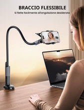 Carica l'immagine nel visualizzatore di Gallery, Lamicall Supporto Telefono, Collo D'oca Supporto Regolabile - Universale Stand per iPhone 17 16 15 14 13 Pro Max, Plus M