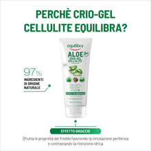 Carica l'immagine nel visualizzatore di Gallery, equilibra Corpo, Aloe Crio-Gel Cellulite, Gel Fresco a Base di Aloe Vera e Aloe 3+, Favorisce la Circolazione Periferica