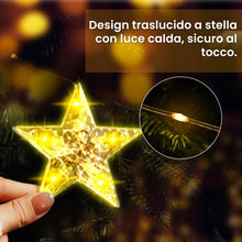 Carica l'immagine nel visualizzatore di Gallery, Bonlux 120 LED Luci a Tendina Stelle, 8 Modalità &amp; 11 Livelli Luminosità, 3m Luci Stelle a Batteria con Timer/Memoria, I