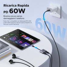 Carica l'immagine nel visualizzatore di Gallery, UGREEN Adattatore USB C a Jack 3,5 mm e Ricarica Rapida PD 30W