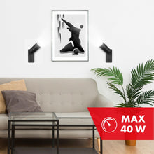 Carica l'immagine nel visualizzatore di Gallery, Maclean Applique MCE369 GU10 con interruttore Max. 40W | design moderno per soggiorno, camera da letto e corridoio | 55x