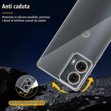 Carica l'immagine nel visualizzatore di Gallery, Captor Cover Trasparente per Motorola Moto G85 5G, Custodia TPU in Silicone Flessibile Morbida e Sottile, con Bordo Rial