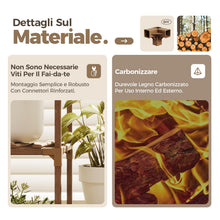 Carica l'immagine nel visualizzatore di Gallery, Supporto per piante da interno, mensola per piante in legno per esterni a più livelli, per più piante, 3 pneumatici, 7 s
