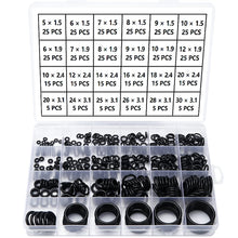 Carica l'immagine nel visualizzatore di Gallery, YIXISI 420 Pezzi 24 Misure Neri O-ring Assortimento Kit, Nitrilica O-ring Gomma Guarnizioni di Tenuta, per Aria Condizio