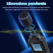 Carica l'immagine nel visualizzatore di Gallery, Mcbazel Fonometro Digitale 30-130 dB, Misuratore Decibel