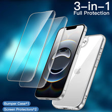 Carica l'immagine nel visualizzatore di Gallery, JETech Cover 3 in 1 per iPhone 17e/16e, Anti-Ingiallimento, Trasparente