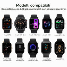Carica l'immagine nel visualizzatore di Gallery, 3 Pezzi Tobfit Cinturino per Amazfit GTS/Amazfit GTS 2/Amazfit GTS 2 Mini, 20mm, in Silicone Sportivo per Amazfit Bip/Bi